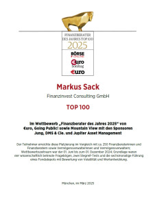 Top-100 Finanzberater des Jahres 2024