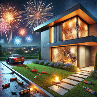 Schäden durch Sylvesterböller & Co.