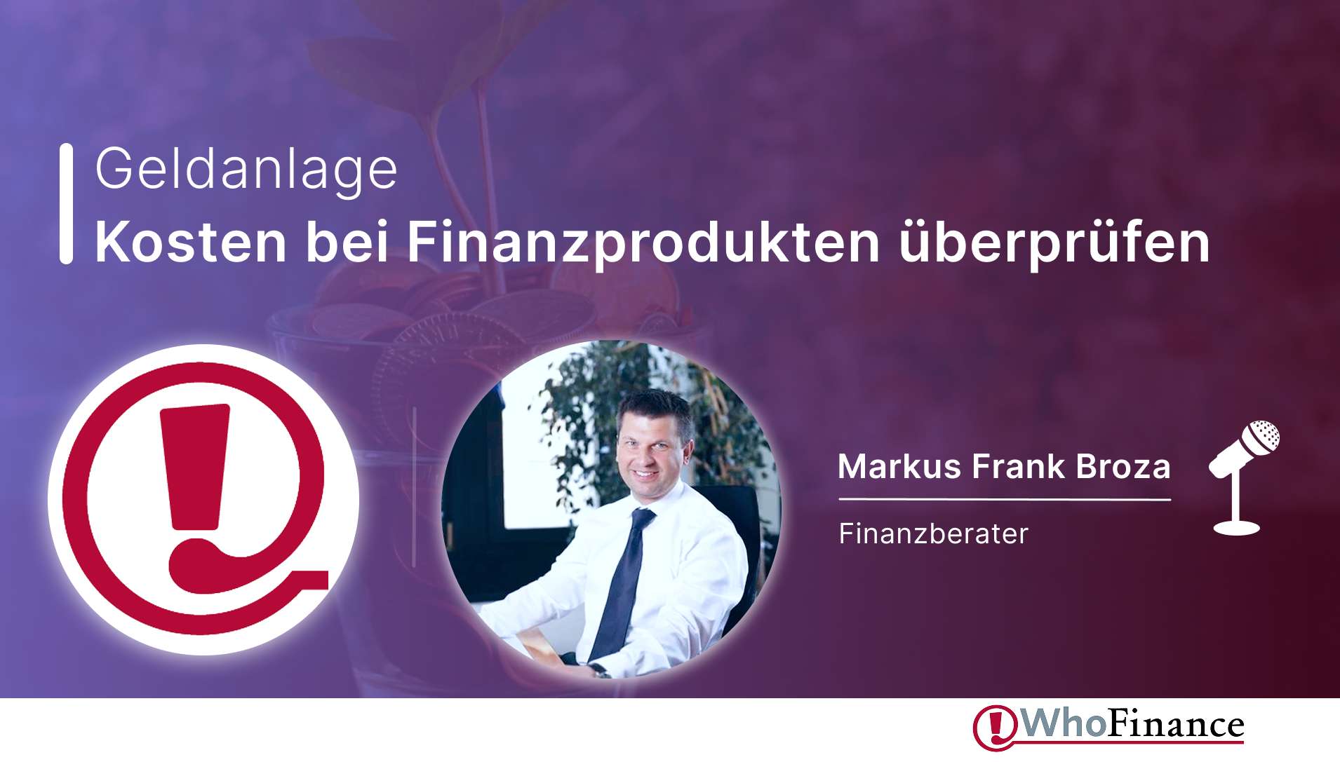 Video: Renditekiller Kosten: Warum Ihr Depot ein Update braucht | Markus Frank Broza