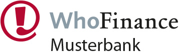 Logo von WhoFinance Musterbank - Muster-Filiale